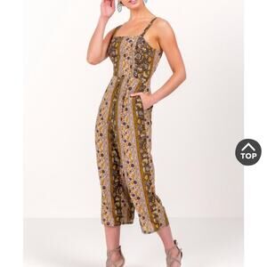 Blue Rain Tie Back Jumpsuit